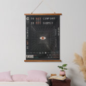 The Watcher - Techno-Brutalist Streetwear Design Hangend Wandkleed (Slaapkamer)