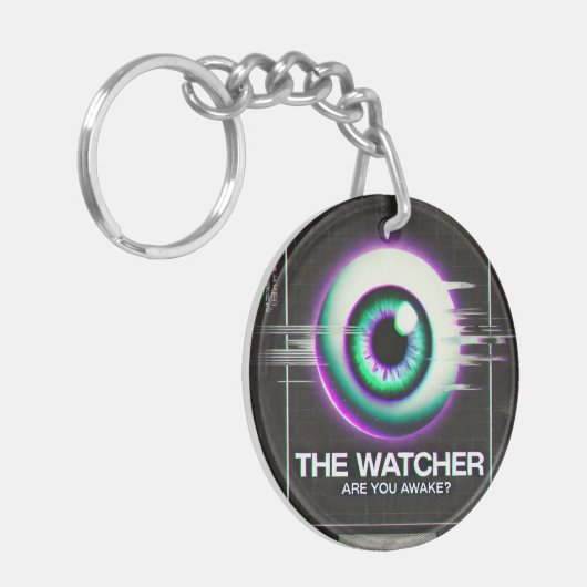 🔑 "The Watcher" Weirdcore Keyring 🔑 Sleutelhanger (Voorkant Links)