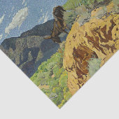 "The Watcher" Westerne kunst van Walter Ufer Tissuepapier (Detail)