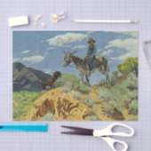 "The Watcher" Westerne kunst van Walter Ufer Tissuepapier (Craft)