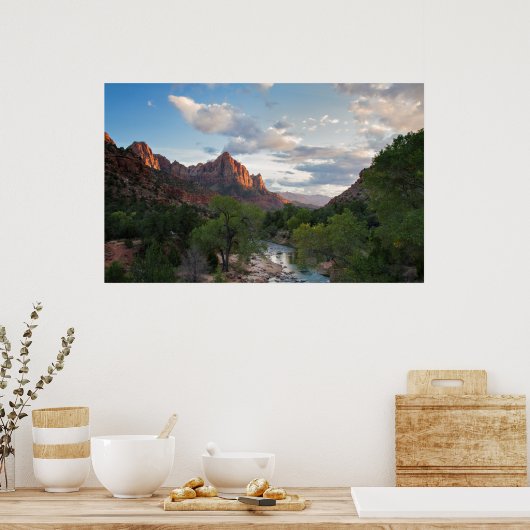 The Watchman bij Zion NP Poster (Keuken)