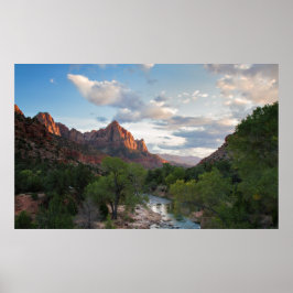 The Watchman bij Zion NP Poster