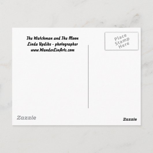 The Watchman en het Briefkaart Moon (Achterkant)