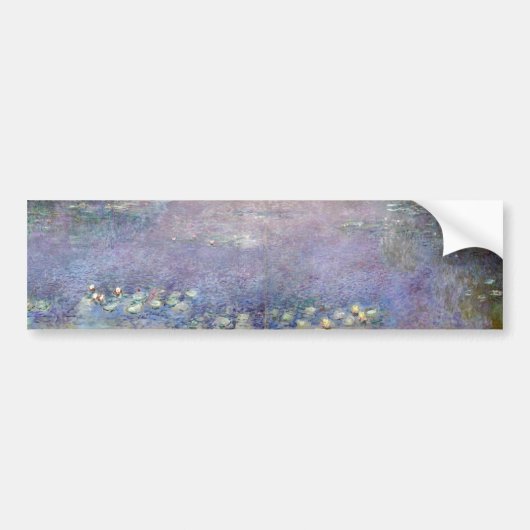 The Water Lilies - Morning, Claude Monet Bumpersticker (Voorkant)