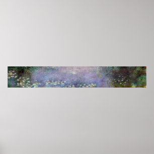 The Water Lilies - Morning, Claude Monet Poster