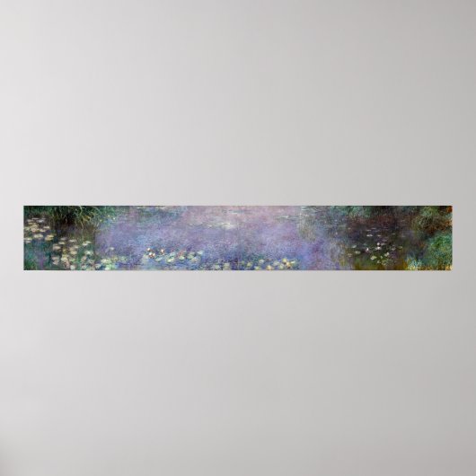 The Water Lilies - Morning, Claude Monet Poster (Voorkant)