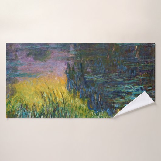 The Water Lilies - Setting Sun, Claude Monet, 1916 Badhanddoek (Badhanddoek)