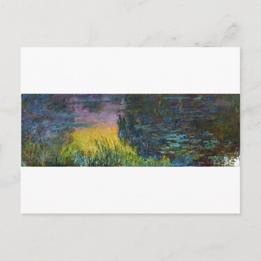 The Water Lilies - Setting Sun, Claude Monet, 1916 Briefkaart (Voorkant)