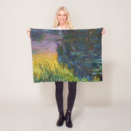 The Water Lilies - Setting Sun, Claude Monet, 1916 Fleece Deken (In situ)