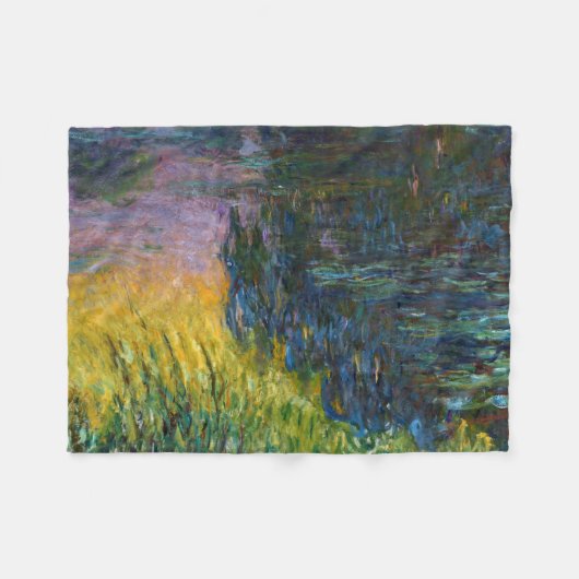 The Water Lilies - Setting Sun, Claude Monet, 1916 Fleece Deken (Voorkant (Horizontaal))