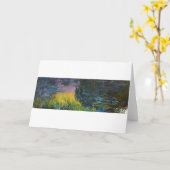 The Water Lilies - Setting Sun, Claude Monet, 1916 Kaart (Gele Bloem)