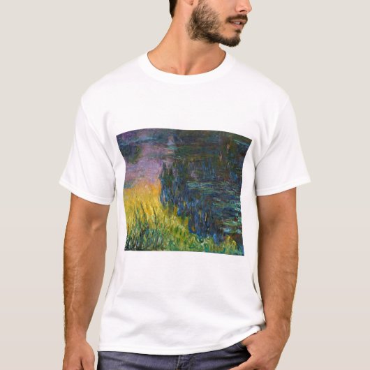 The Water Lilies - Setting Sun, Claude Monet, 1916 T-shirt (Voorkant)