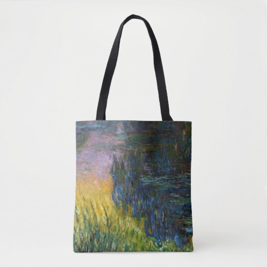 The Water Lilies - Setting Sun, Claude Monet, 1916 Tote Bag (Voorkant)