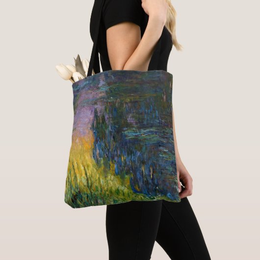 The Water Lilies - Setting Sun, Claude Monet, 1916 Tote Bag (Dichtbij)