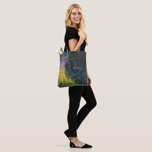 The Water Lilies - Setting Sun, Claude Monet, 1916 Tote Bag (Op model)