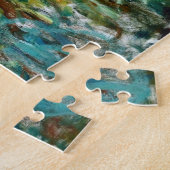 The Water Lilies - Setting Sun, Claude Monet Legpuzzel (Zijkant)