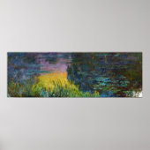The Water Lilies - Setting Sun, Claude Monet Poster (Voorkant)