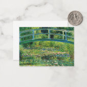The Water-Lily Pond, 1899 by Claude Monet Notitiekaartje (Voorkant / Achterkant in situ)