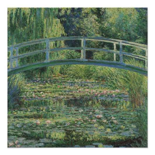 The Water-Lily Pond, Landscape Oil Painting, Monet Perfect Poster (Voorkant)
