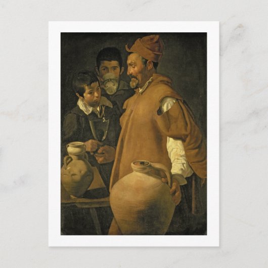 The Water Seller of Sevilla, c.1620 (olie op canva Briefkaart (Voorkant)