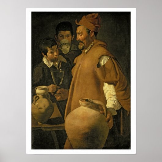 The Water Seller of Sevilla, c.1620 (olie op canva Poster (Voorkant)