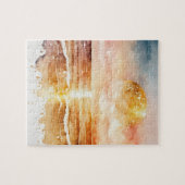 The Watercolor Beach Serie Ontwerp 1 Legpuzzel (Horizontaal)