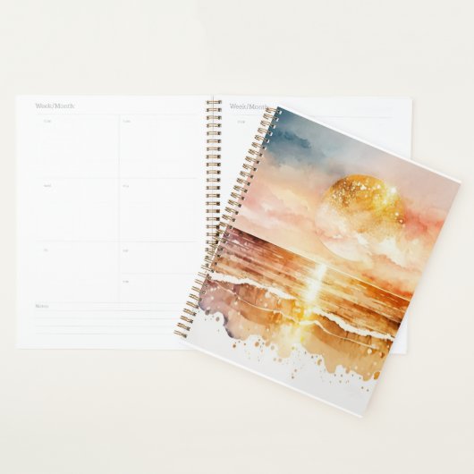 The Watercolor Beach Serie Ontwerp 1 Planner (Display)