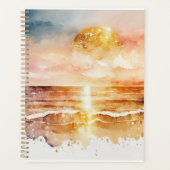 The Watercolor Beach Serie Ontwerp 1 Planner (Voorkant)