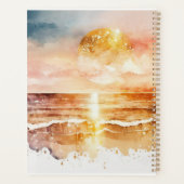 The Watercolor Beach Serie Ontwerp 1 Planner (Achterkant)