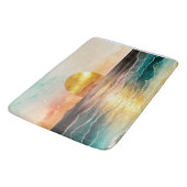 The Watercolor Beach Serie Ontwerp 3 Badmat (Gekanteld)
