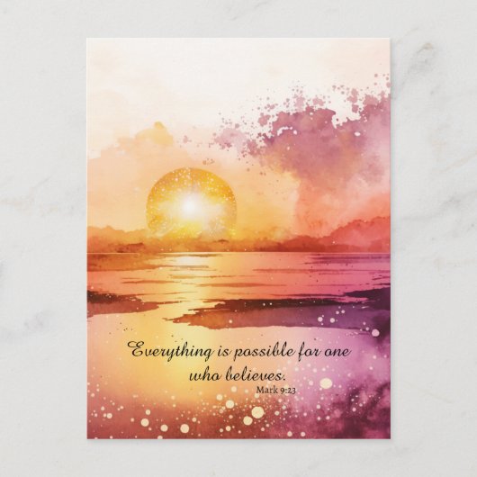 The Watercolor Beach Serie Ontwerp 3 Briefkaart (Voorkant)