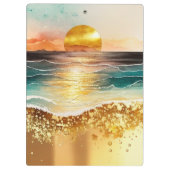 The Watercolor Beach Serie Ontwerp 3 Klembord (Achterkant)