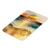 The Watercolor Beach Serie Ontwerp 3 Magneet (Linkerzijde)
