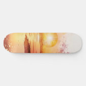 The Watercolor Beach Serie Ontwerp 3 Persoonlijk Skateboard (Horizontaal)