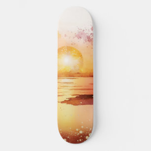 The Watercolor Beach Serie Ontwerp 3 Persoonlijk Skateboard