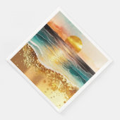 The Watercolor Beach Serie Ontwerp 3 Servet (Hoek)