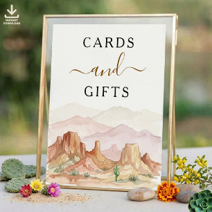 The Watercolor Desert Range Trouw Suite - Bord Poster