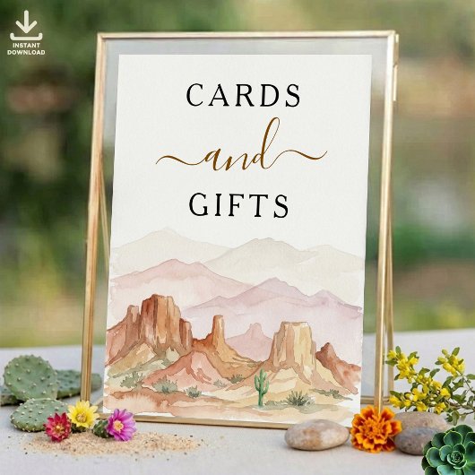 The Watercolor Desert Range Trouw Suite - Bord Poster