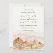 The Watercolor Desert Range Trouw Suite - Kaart (Voorkant)