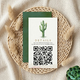 The Watercolor Desert Range Trouw-Suite QR Code Informatiekaartje