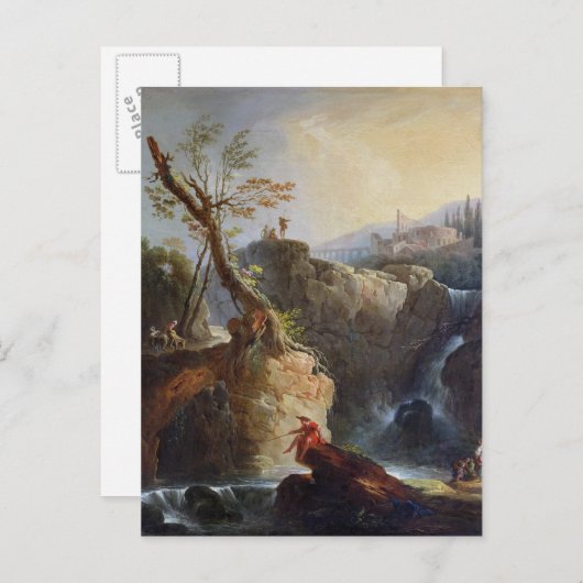 The Waterfall, 1773 Briefkaart (Voorkant / Achterkant)