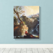 The Waterfall, 1773 Canvas Afdruk (Insitu (Houten vloer))