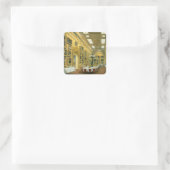 The Waterloo Gallery, Apsley House, gereproduceerd Vierkante Sticker (Tas)