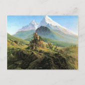 The Watzmann, mooie kunst van Caspar David Friedri Briefkaart (Voorkant)