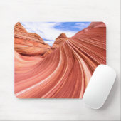 The Wave Sandstone Rock Formation Muismat (Met muis)