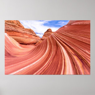The Wave Sandstone Rock Formation Poster