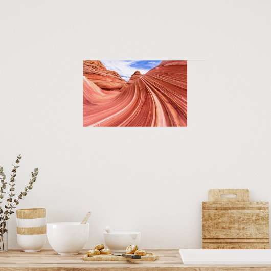 The Wave Sandstone Rock Formation Poster (Keuken)
