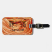The Wave Southwest Abstract Personal Name Bag Bagagelabel (Voorkant horizontaal)