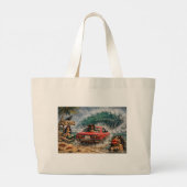The Wave-tas Grote Tote Bag (Achterkant)