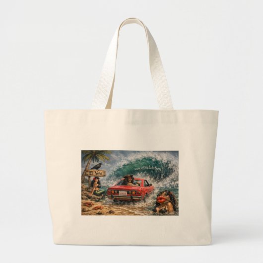 The Wave-tas Grote Tote Bag (Voorkant)